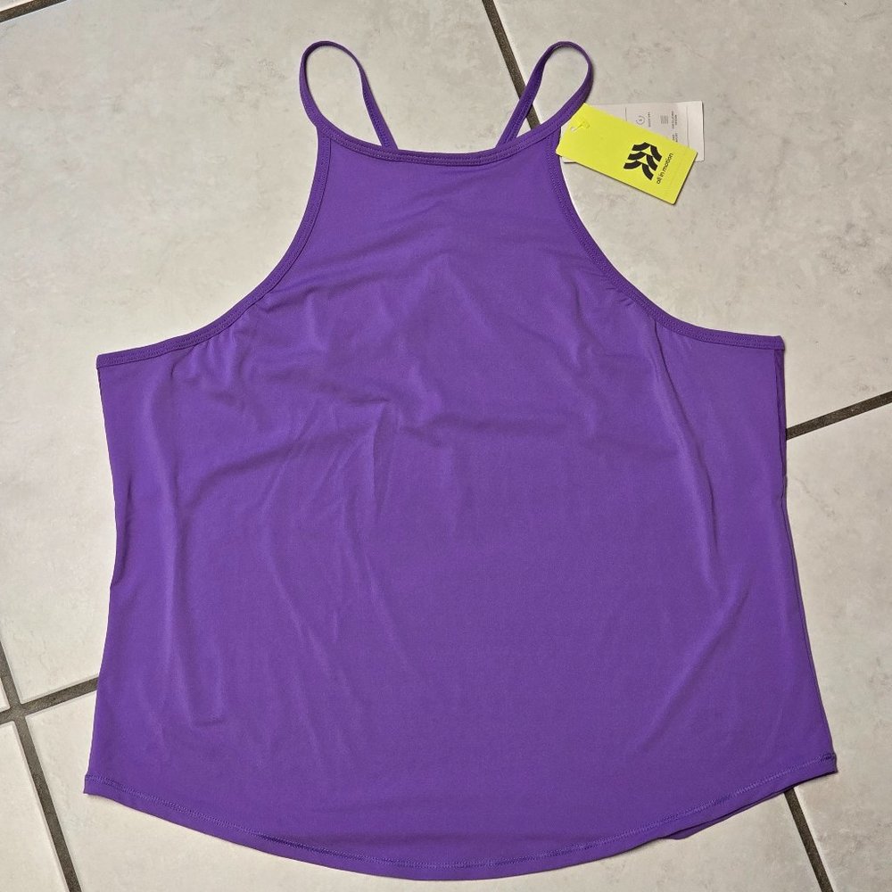 All in Motion Womens Sprint Free High Neck Athletic Tank Top, Purple